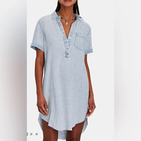 Rails Valerie Raw Hem Shirtdress - Sz s - Picture 3 of 8